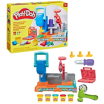 Play-Doh Fun Factory Deluxe Set – Macchina Per Estruire E Oltre 30 Strumenti Per Creare Forme E Animali - 3