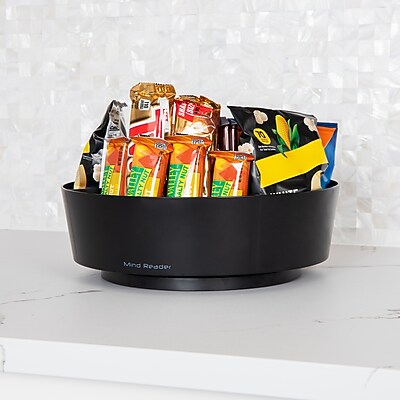 Mind Reader Plastic 4-Compartment Snack Carousel Organizer - Thumbnail 3