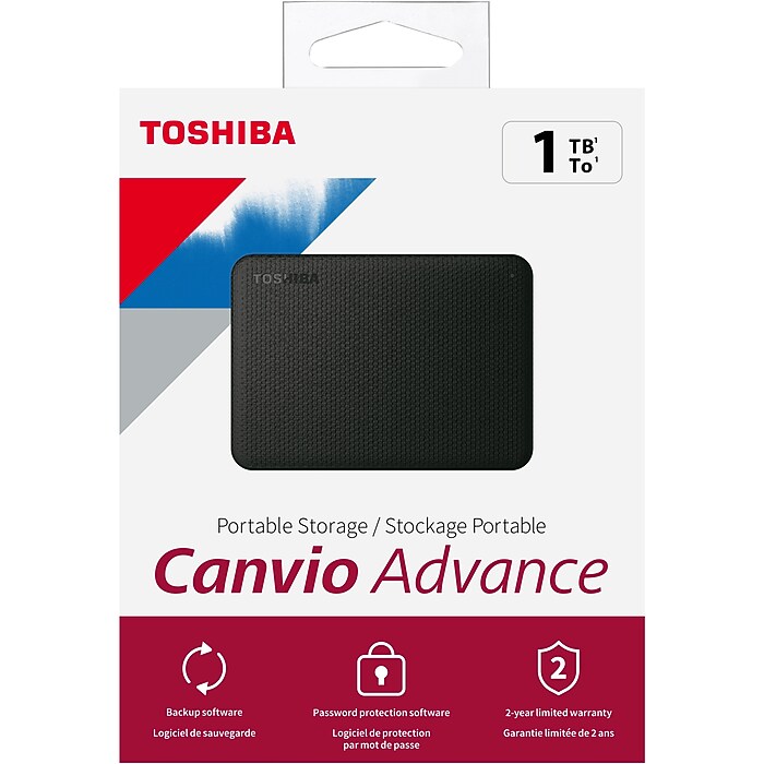 Toshiba HDTCA10XK3AA Canvio Advance Portable Hard Drive | Staples