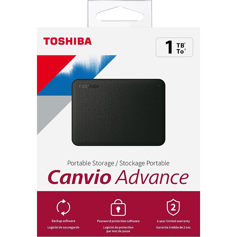 Toshiba HDTCA10XK3AA Canvio Advance Portable Hard Drive image 1