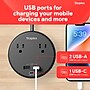 Staples TECH 2-Outlet 3-USB Port Surge Protector, 5', 500 Joules, Black (ST62772)~#|#~6B577673-700C-47E0-ACFC289869DDAADE_sc7