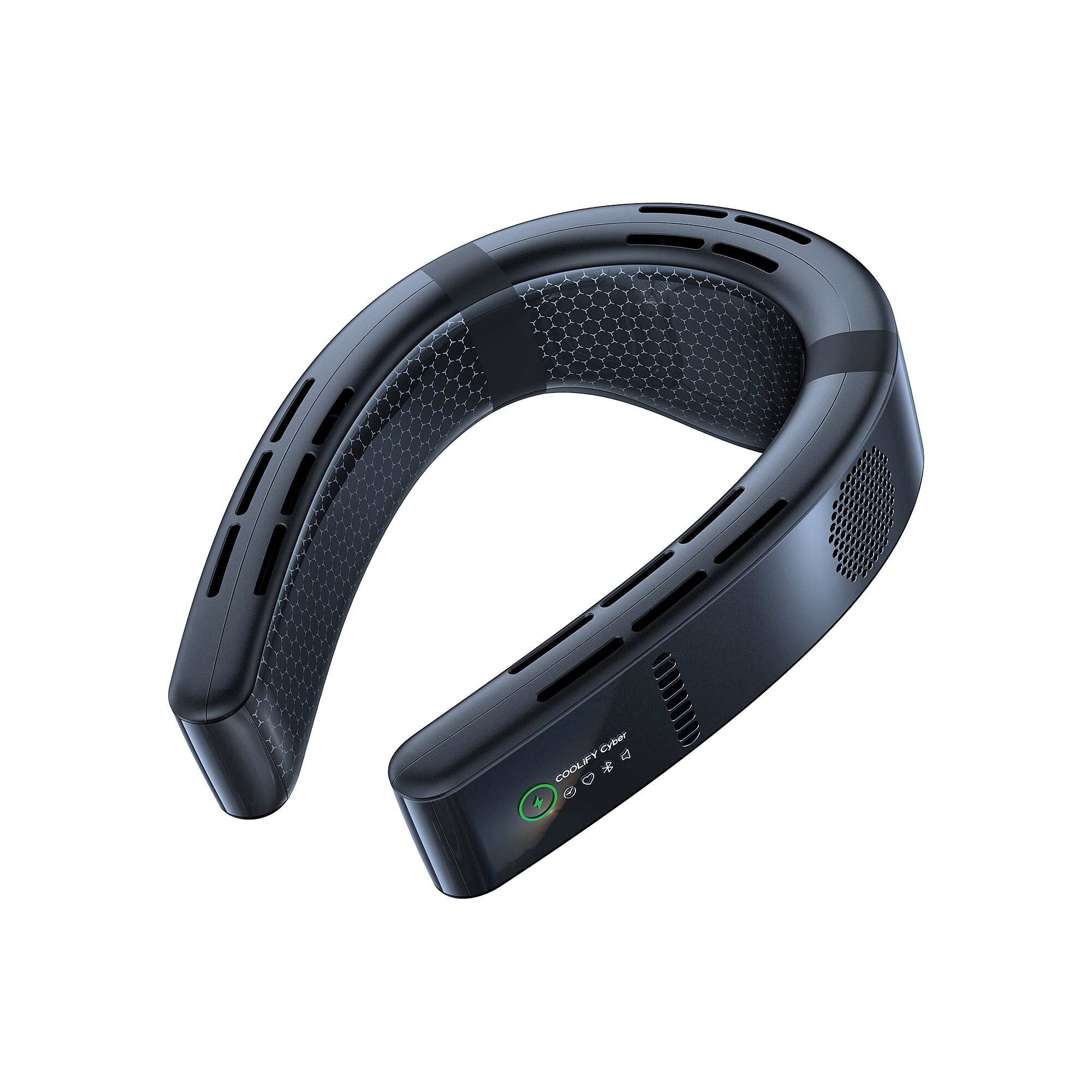 TORRAS COOLiFY Cyber Smart AI-Controlled Bladeless Portable Neck Air Conditioner, 3-Speed, Cascade Black (00FG6A001) Sansujyuku sansujyuku.com