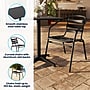 Flash Furniture Lila Indoor-Outdoor Table Set with 4 Slat Back Chairs, 31.5'' Square Black (THAL32SQ017BK4)~#|#~6B5A5F6B-D5A3-4BCA-B5B4C05D5BB88783_sc7