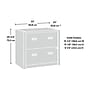 Sauder Dixon City Commercial 2-Drawer Lateral File Cabinet, Letter/Legal Size, Lockable, 33"W x 20"D, Brushed Oak (431453)~#|#~6B613A98-D73E-4D80-82ADC9DE4EF82A2F_sc7
