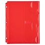 JAM Paper Plastic Binder Pocket, Red, 3/Pack (218VB1REX3)~#|#~6B68D881-0BC8-470B-BA90BA5EA31947CB_sc7