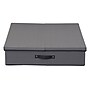 Household Essentials 74.8 Quart Wreath Storage Box with Lid, Fabric, Gray (52582-1)~#|#~6B6D1525-507E-4A7C-8C47479D1BF13ADD_sc7