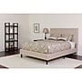 Flash Furniture Roxbury Tufted Upholstered Platform Bed in Beige Fabric with Memory Foam Mattress, Queen (SLBMF19)~#|#~6B79A8A9-158B-4E80-B1468290F909DD0A_sc7