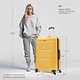 InUSA Pilot 33.27" Hardside Suitcase, 4-Wheeled Spinner, TSA Checkpoint Friendly, Mustard (IUPIL00XL-MUS)~#|#~6B7D2D77-4DC2-4700-8A1B4760B26A9576_sc7