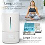 MIKO Myst Ultrasonic Cool & Warm Mist Tabletop Humidifier, 1.5-Gallon, For Rooms 600 sq. ft., White (MAH-01W)~#|#~6B8208CA-E7A5-46F8-A225FB197634C27C_sc7