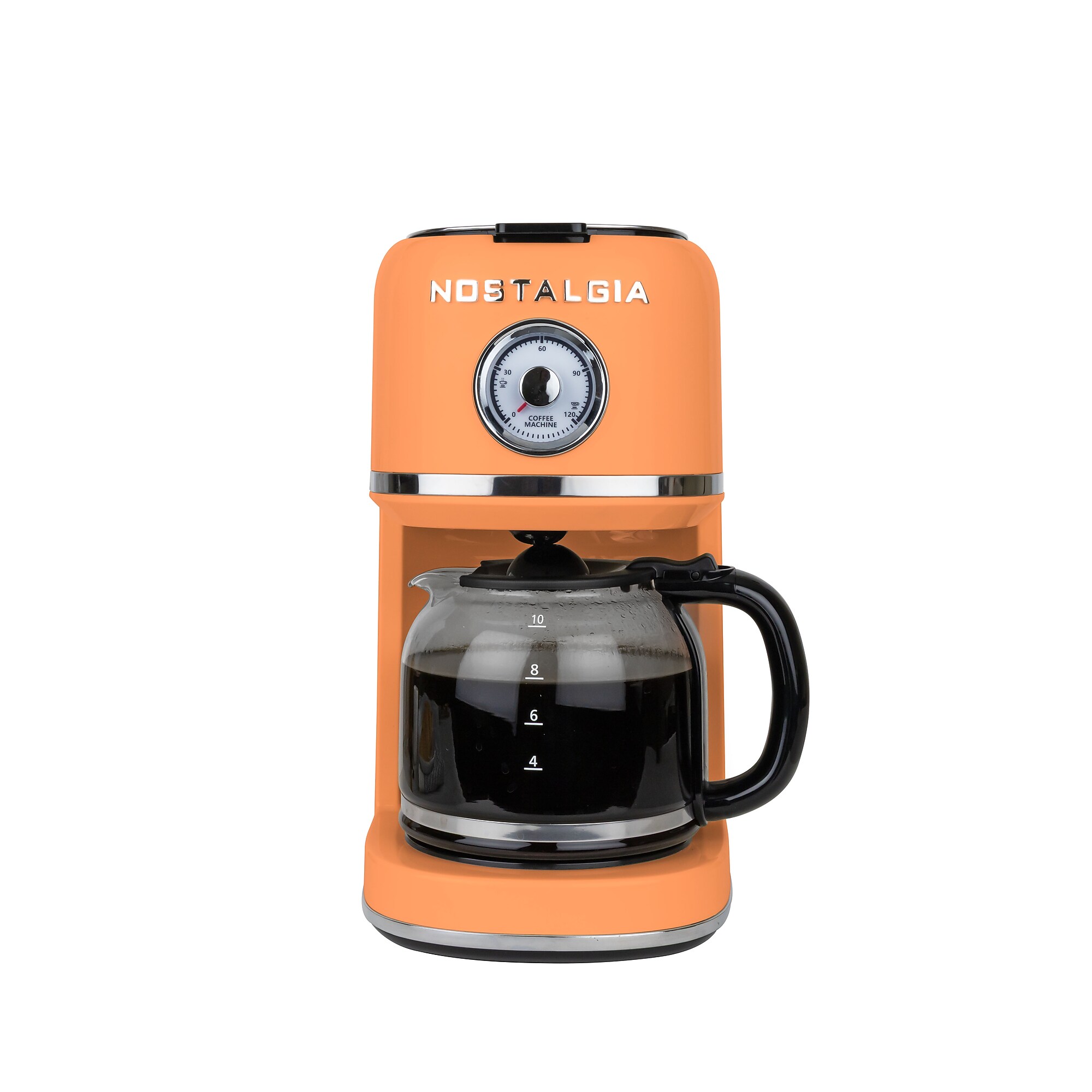 Nostalgia Classic Retro 10-Cups Automatic Drip Coffee Maker, Orange (NCRCOF10OR6A) Simolary simolary.com