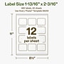 Avery Hemp Rectangle Laser/Inkjet Multipurpose Labels, 1-13/16" x 2-3/16", Off-White (480/Box)~#|#~6B897A5E-9213-4650-8B186B38ED8D5539_sc7