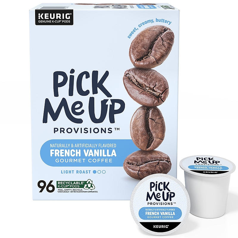Pick Me Up Provisions™ French Vanilla Coffee Keurig® K-Cup® Pods, Light Roast, 96/Carton (PM62434CT) image 1