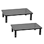 Mind Reader Ventilated Metal Adjustable Monitor Stand, Up to 44 lbs., Black, 2/Pack (4LEGM2PK-BLK)~#|#~6B8BEDCF-10DF-4960-A5D87F18DF8707DF_sc7