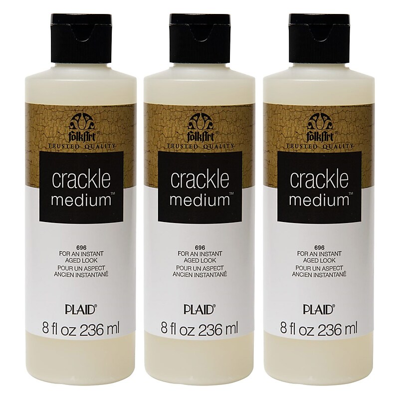 FolkArt Crackle Medium, 8oz., 3/Pack (FLKK696-3) image 1
