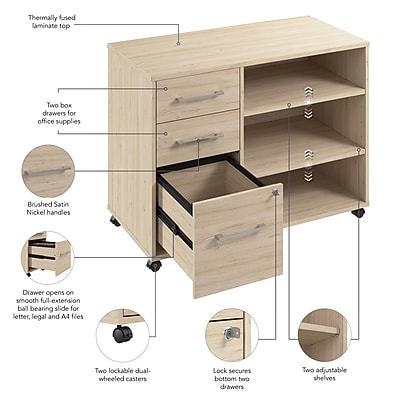 Bush Business Furniture Hustle Office Storage Cabinet - Thumbnail 4
