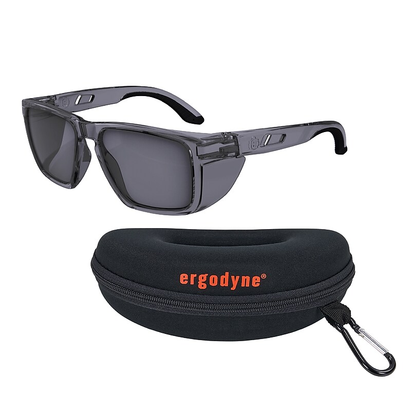 Ergodyne Skullerz SIXTEN-AFASPZ Anti-Fog Safety Glasses, G15 Gray Lens (58260) image 1