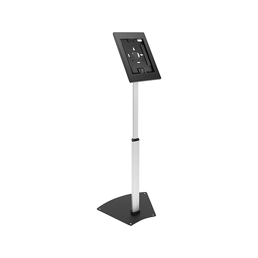 MountIt! Adjustable AntiTheft iPad Tablet Floor Stand, Matte Black