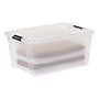 Iris Latching Plastic Hinged Closure Storage Bin, Clear, 4/Pack (585098)~#|#~6B9E20D5-B5B8-4E13-BFC32227173EB73A_sc7