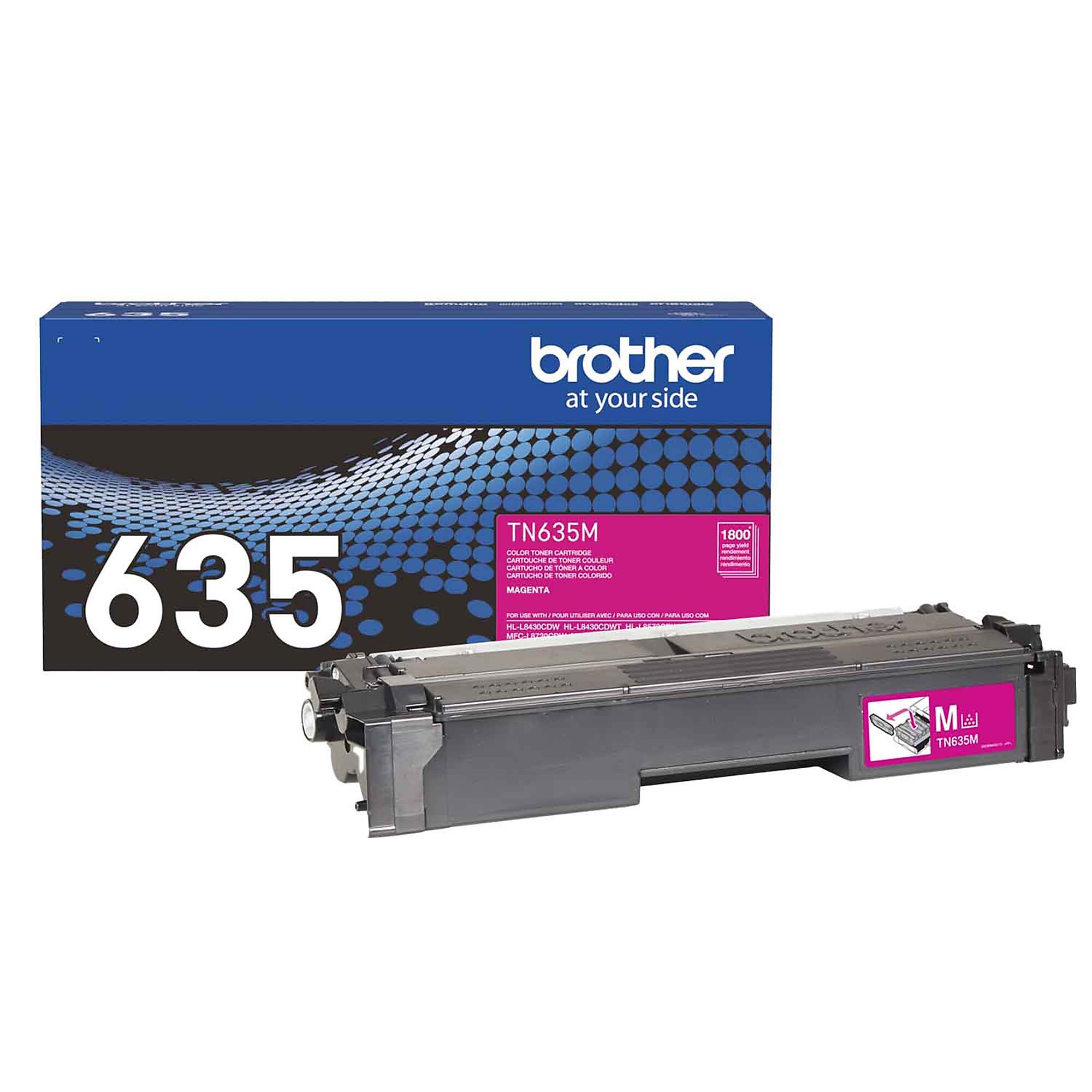 Brother TN635 Standard Yield Magenta Toner Cartridge, Prints Up to 1,800 Pages(TN635M) Sansujyuku sansujyuku.com