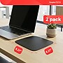 Staples TECH Non-Skid Mouse Pad, Black, 2/Pack (50678)~#|#~6BA14BAE-F994-4E44-B341E6FC3FC45A0C_sc7