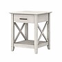 Bush Furniture Key West 20" x 20" End Table, Linen White Oak (KWT120LW-03)~#|#~6BA4C360-38CE-4395-9EE1461172B42C2B_sc7
