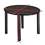 Regency Kee 42" Round Laminate Breakroom Table, Ash Grey/Black (TB42RNDAGBPBK)~#|#~6BA69745-2540-4FCD-B5670A74AD89A3EE_sc7