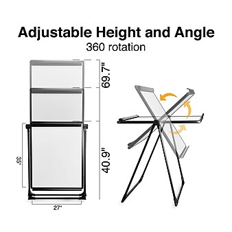 Staples Flip Chart Easel, Black Steel (28216US/50444US)