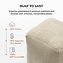 Anji Mountain Branford Ivory Natural Fabric Square Pouf Ottoman (AMBPF106-1818)~#|#~6BAB4735-0BCD-48E0-83C20AD1F7E3B61A_sc7