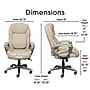Serta Works My Fit Ergonomic Bonded Leather Swivel Executive Chair, Ivory (48097A)~#|#~6BAE5AA0-BFE1-43A4-A7504E5F79569199_sc7