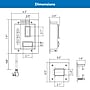 Mount-It! In-Wall TV Cable Concealer with Recessed Power, White (MI-7284)~#|#~6BB0D399-8933-43E4-A29116720E8DD9E7_sc7