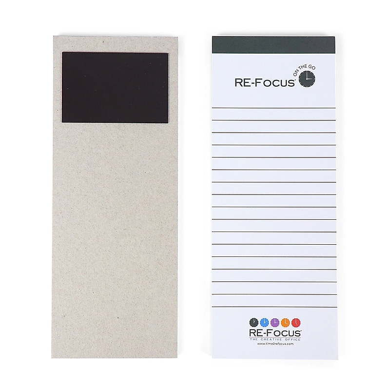 RE-FOCUS THE CREATIVE OFFICE on the GO Notepad, 3.5" x 9", College Ruled, 50 Sheets/Pad, 3 Pads/Pack (83001) image 1