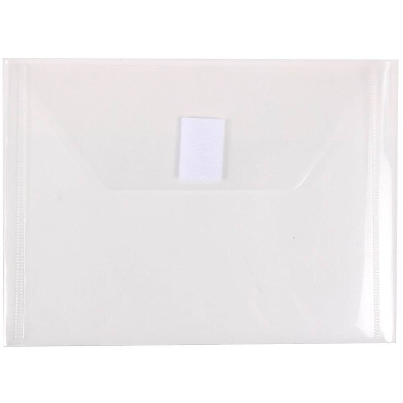 JAM Paper Premium Plastic Document File, Clear, 3/Pack (920V0CLX3) image 1