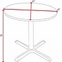 Regency Cain 42" Round Laminate X Base Breakroom Table, Ash Grey (TB42RNDAG)~#|#~6BB6D3AD-F271-4B3D-96815E109AD68EE9_sc7