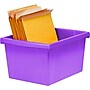 Storex Polypropylene/PP 4 Gallon Classroom Storage Bin, 7.9" x 11.3" x 13.6", Purple, 3/Bundle (STX61481U06C-3)~#|#~6BBB35F7-C9BB-478C-B374655CDC95AC3F_sc7