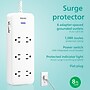 Philips Adapt 6-Outlet Adapter-Spaced Surge Protector, 1080J, 8 ft. Braided Cord, White (SPC6066WB/37-T2)~#|#~6BC261B7-6BBF-4602-AE6BE91E92BD2D8B_sc7