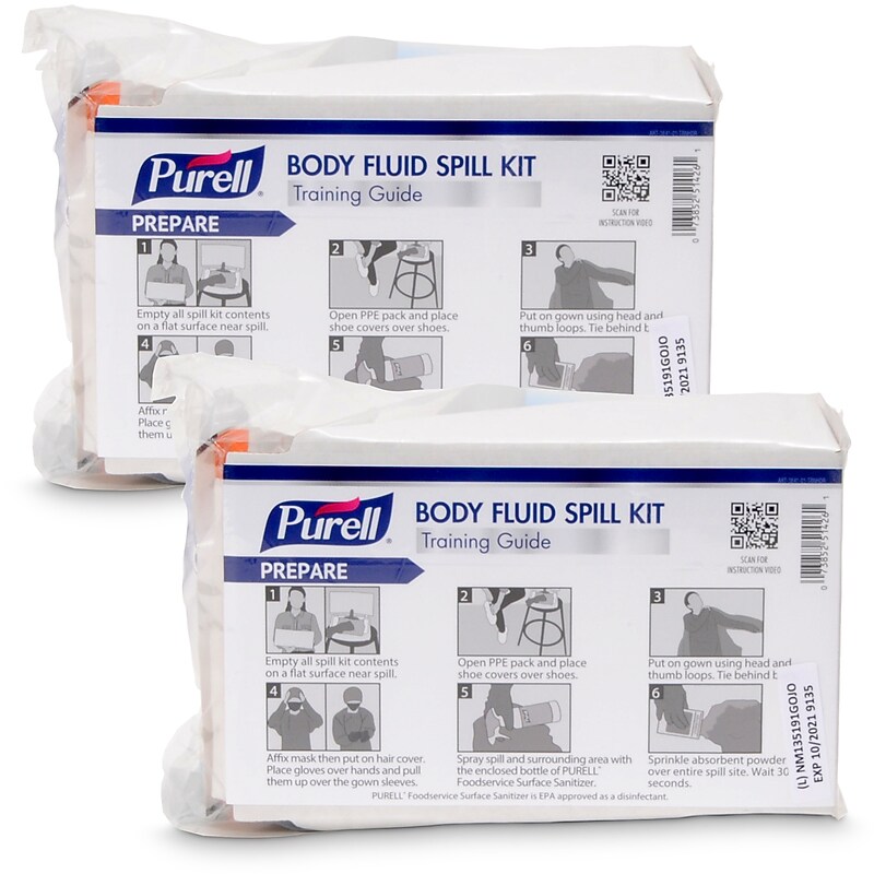 PURELL Bloodborne Pathogen Spill Kit, 2/Pack (3841-16-RFL) image 1