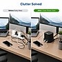 Uncaged Ergonomics Cube 5-Outlet 4-USB Port Surge Protector, 10', Black (PC-B-C)~#|#~6BC9AA8D-7EB7-4268-9CC92852FAC04543_sc7
