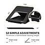 Fellowes Breyta Collection 9.25" x 10.55" Adjustable Plastic Laptop Stands, Black (100098500)~#|#~6BCB3A96-4FE9-4C24-968E8671DDC9A159_sc7