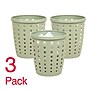 Staples Plastic Trash Can, 2.8 Gallon, Sage Green, 3/Pack (ST63900)~#|#~6BCEC74D-FC92-4E01-9C440A11AD53A10D_sc7