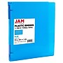 JAM Paper 1/2" 3-Ring Flexible Poly Binder, Blue (PB75237BU)~#|#~6BCED3B9-B4AD-42E1-BA4EFA4B60F259FA_sc7