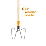 Coastwide Professional™ 53" Wedge Dust Mop Frame and Handle, Wood (CW56768)~#|#~6BCF4B2C-1F7E-4B1C-91F3119E75ECACF1_sc7