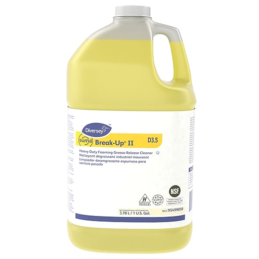 【suma】 Diversey Suma Break-Up II D3.5 Degreaser, 128 Oz., 4/Carton