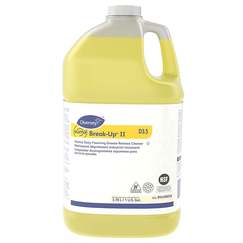 Diversey Suma Break-Up II D3.5 Degreaser, 128 Oz., 4/Carton (95499058) image 1