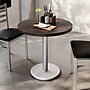 Flash Furniture Bennett 30" Round Wooden Commercial Indoor Table, Dark Brown Top/Silver Base (GSFRD30DBTR18S)~#|#~6BDC5811-B2D0-4EE7-B1B90301EFD510E7_sc7