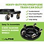 Alpine Industries Round Trash Can Dolly, 500 lb. Weight Capacity Black, 2/Pack (ALP471-32-DOLLY-2PK)~#|#~6BDE146C-D9AE-4A47-89BD324B2CBC338E_sc7