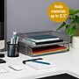 Mind Reader 2-Tier Stackable Paper Desk Tray, Metal, Silver, 2/Pack (DSTACK2-SIL)~#|#~6BE30E81-F35E-4ACA-B99C0DBFD0DD6BD9_sc7
