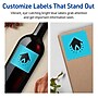 Avery Printable Square Multipurpose Labels, 2.75" x 2.75", Bright Blue, 60/Pack (94109)~#|#~6BE3AD3E-CA42-470E-A1AC8D97C898DF59_sc7