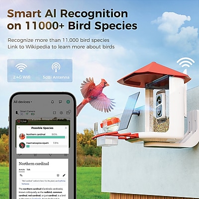 PerchMe Smart Bird Feeder with Camera - Thumbnail 4