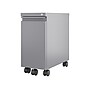 Hirsh 2-Drawer Mobile Vertical File Cabinet, Letter/Legal Size, Lockable, 21.75"H x 10"W x 19.88"D, Arctic Silver (24045)~#|#~6BE92369-0F7C-4292-B4DA402088891FAC_sc7