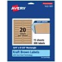 Avery Laser/Inkjet Multipurpose Labels, 3.5" x ", Kraft Brown, 300/Pack (94217)~#|#~6BEAD4A3-ED93-4EBE-89F73DF9CE319931_sc7
